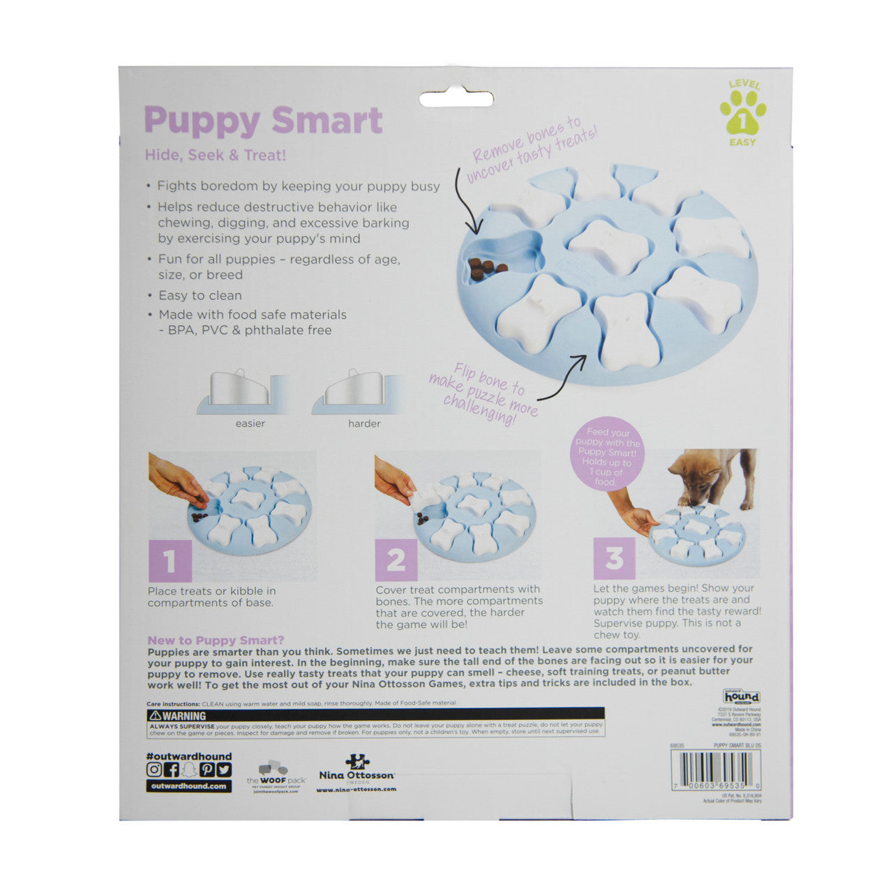 Puppy Smart Interactive Treat Puzzle Dog Toy
