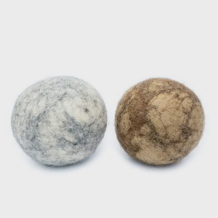 Wool Dog Balls - Stone - by Friendsheep