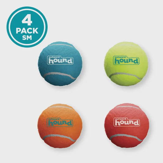 Outward Hound Squeaker Ballz - Multicolor 4 pack - Small