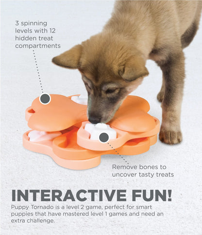 Puppy Tornado Interactive Treat Puzzle Dog Toy