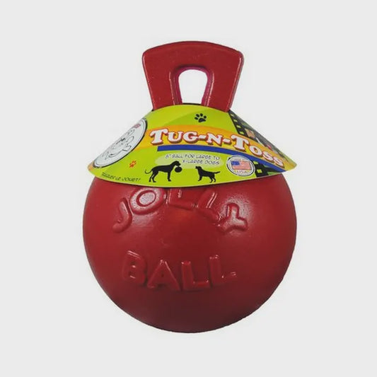 Jolly Pet Tug-N-Toss 6" Red or Blue