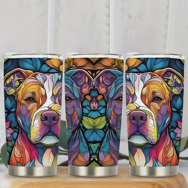 20oz Insulated SS Pitbull Tumbler - Pitbull Travel Mug