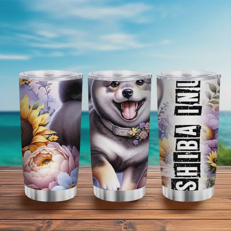 20 oz Insulated SS Tumbler - Shiba Inu