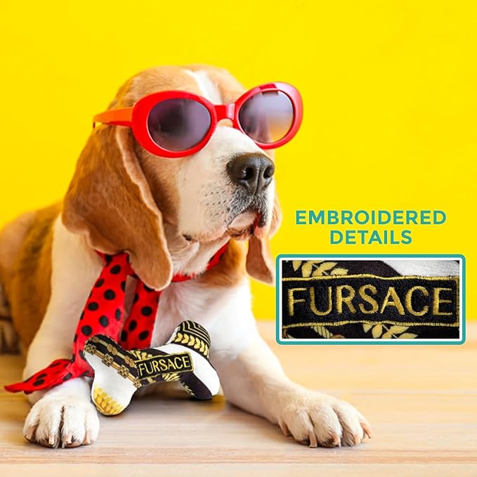 Fursace Bone Squeaker Dog Toy
