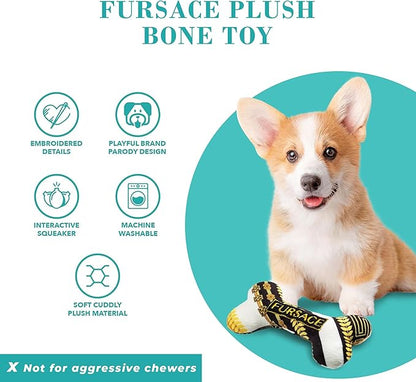 Fursace Bone Squeaker Dog Toy