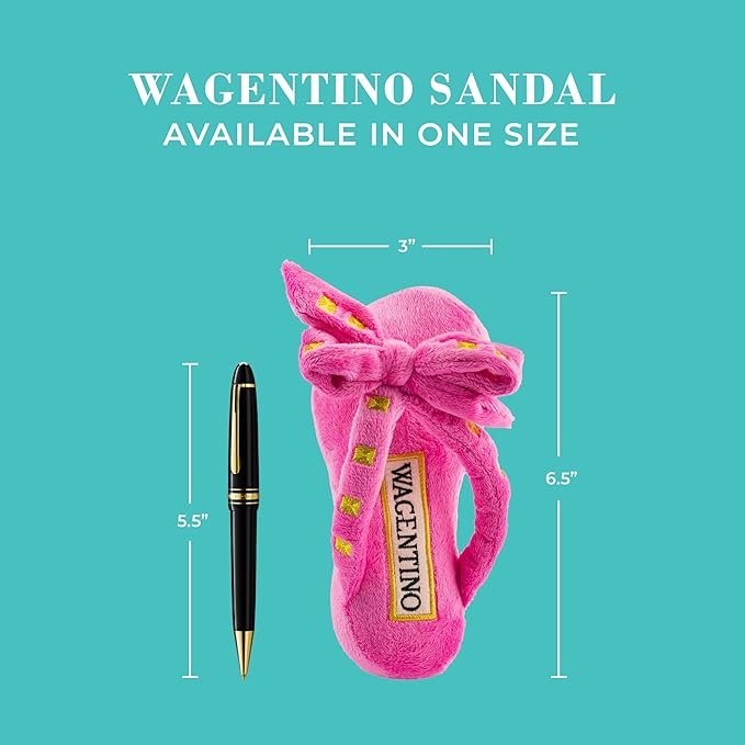 Wagentino Sandal Squeaker Dog Toy