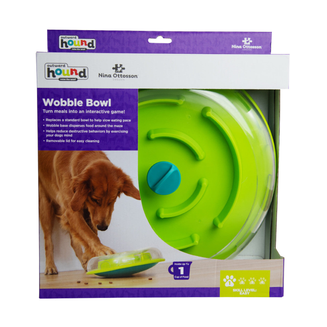 Wobble Bowl Interactive Treat Puzzle Dog Toy
