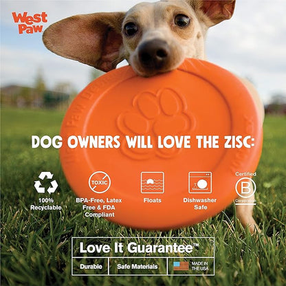 Zisc® Flying Disc Fetch Dog Frisby - Red