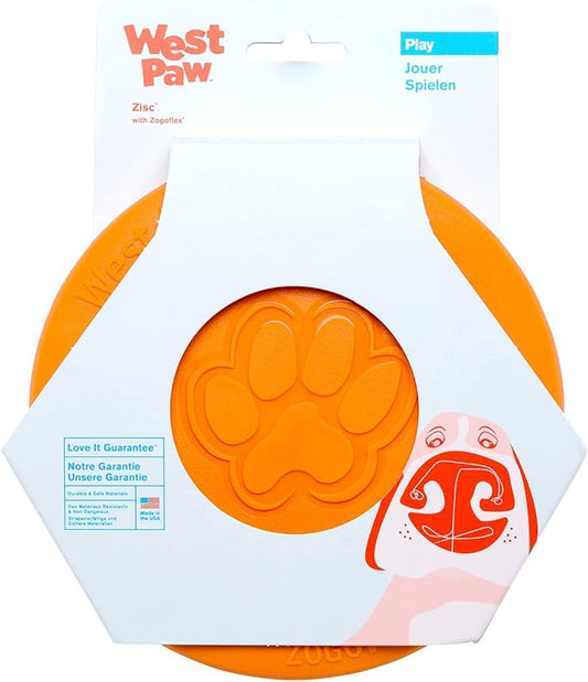Zisc® Flying Disc Fetch Dog Frisby - Orange
