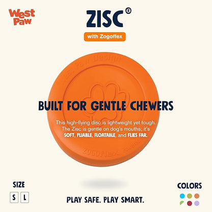 Zisc® Flying Disc Fetch Dog Frisby - Orange
