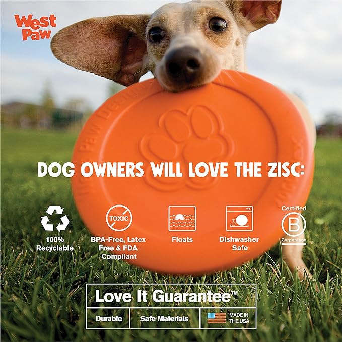 Zisc® Flying Disc Fetch Dog Frisby - Blue