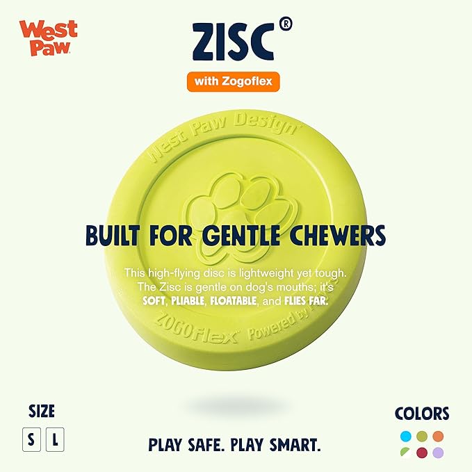 Zisc® Flying Disc Fetch Dog Frisby - Green